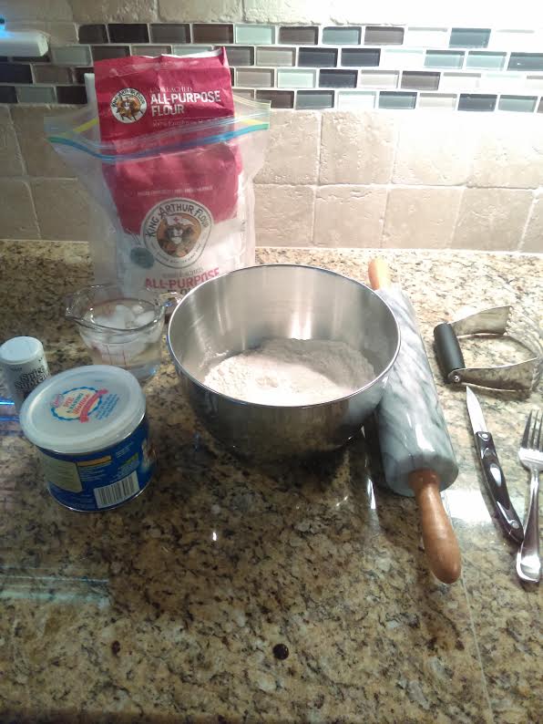 Pie Crust Ingredient Set-Up