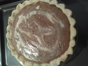 Cinnamon Bun Pie with Icing